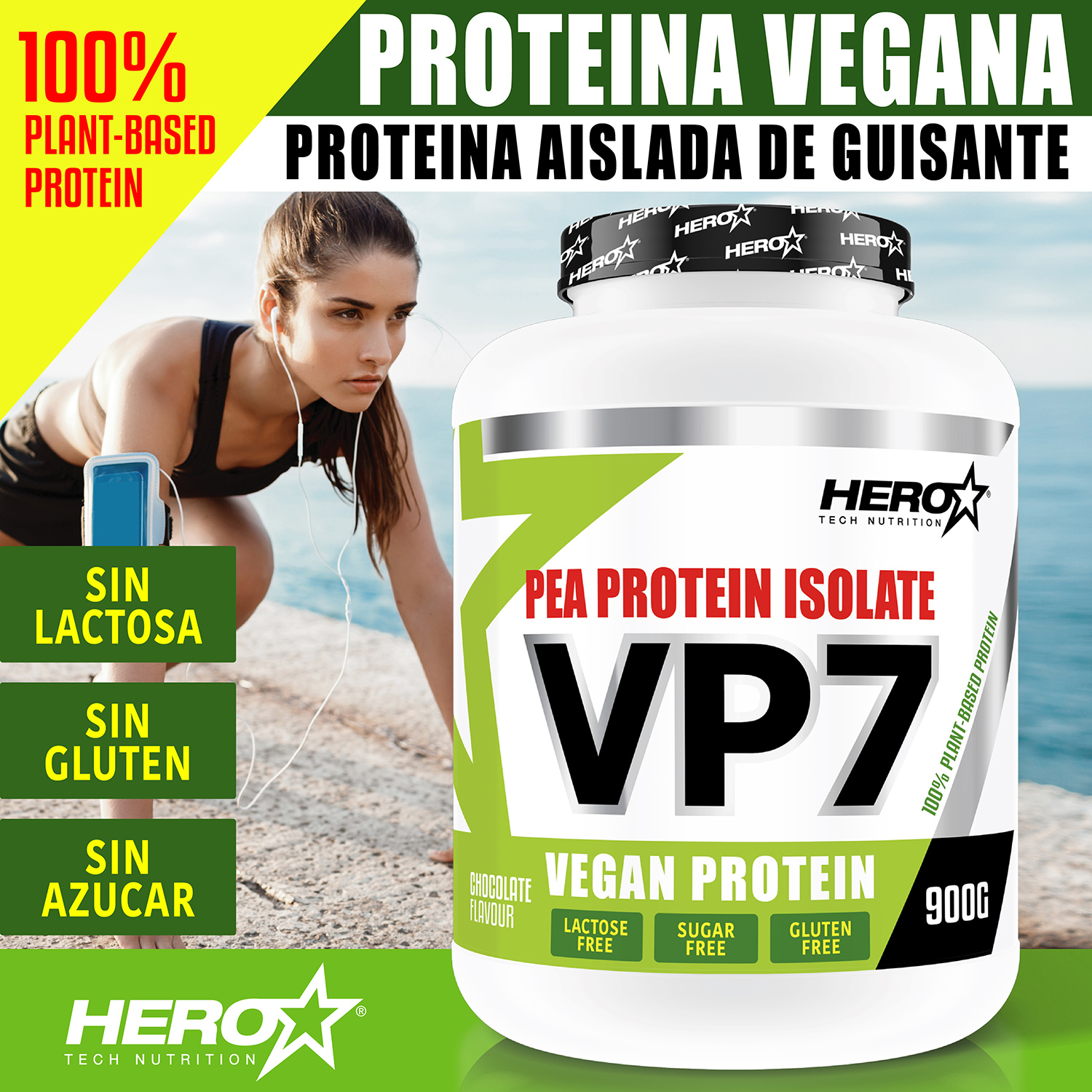 VP7 PROTEINA VEGANA DE GUISANTE HERO TECH NUTRITION herotechnutrition.com